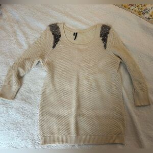 Women’s Maurices Medium Sweater with Beaded Detail